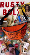 Load and play video in Gallery viewer, Brown Ticking Canvas Fanny Pack
